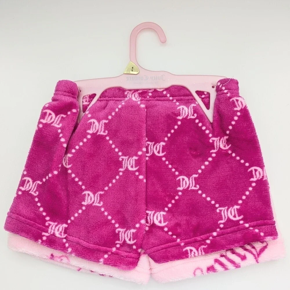 NWT Juicy Girls (10/12) 2-Pack Fleece Pyjama Bottoms/Boxers/Sleep Set